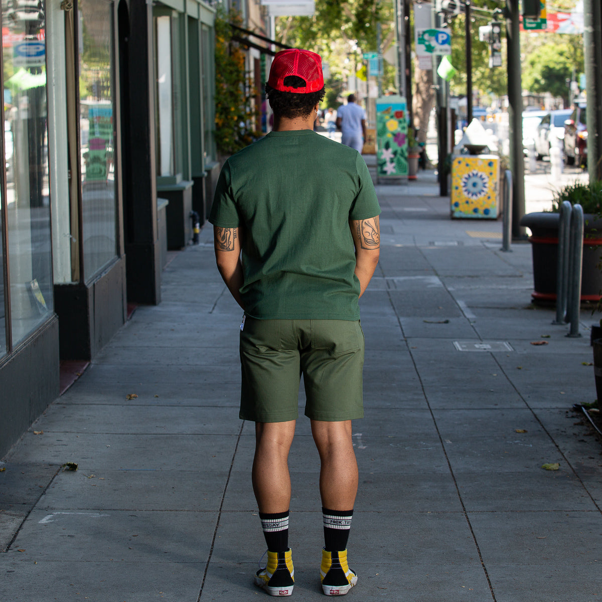 The Real McCoy's Joe McCoy Pocket Tee - Forest - Standard & Strange