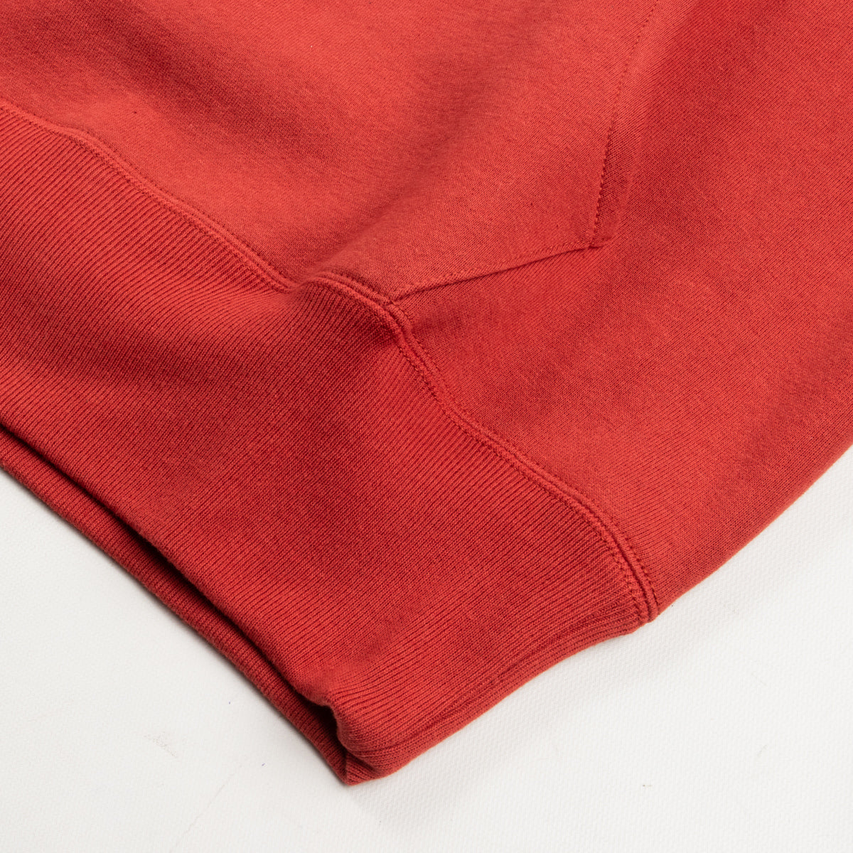 The Real McCoy's Loopwheel Pullover Hoodie - Cherry Red - Standard & Strange