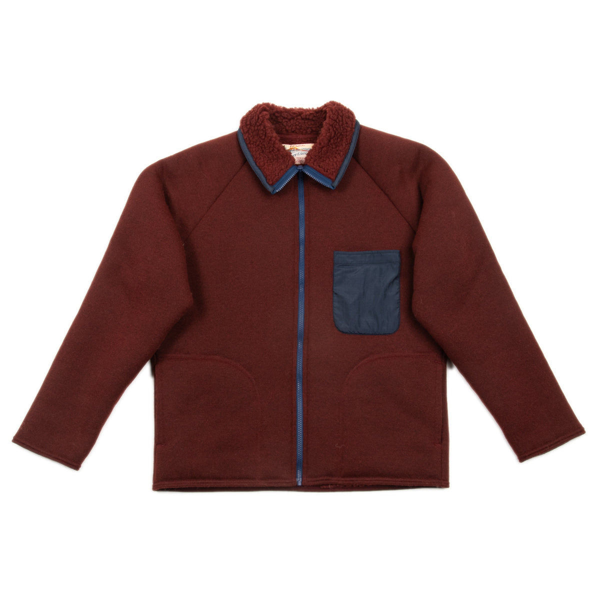 The Real McCoy's Outdoor Pile Cardigan - Brick Red - Standard & Strange