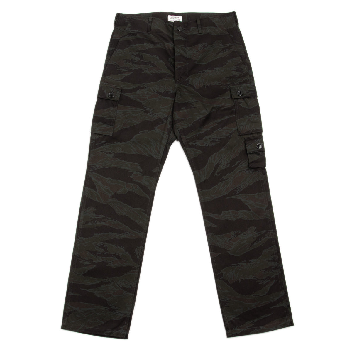 The Real McCoy's Tiger Camouflage Trousers - Black Over-dye - Standard & Strange