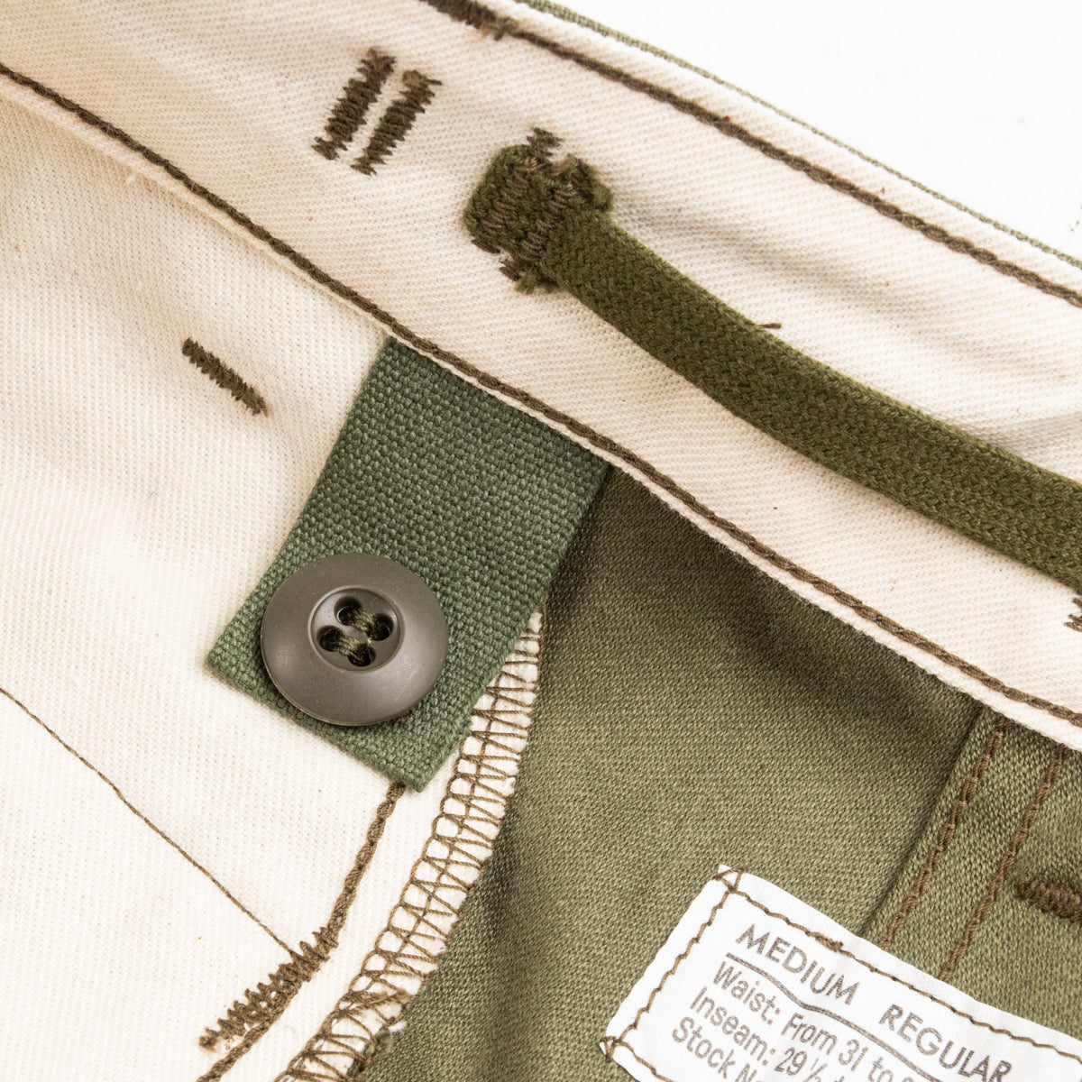 The Real McCoy's Trousers, Men's, Field, M-65 - Olive - Standard & Strange