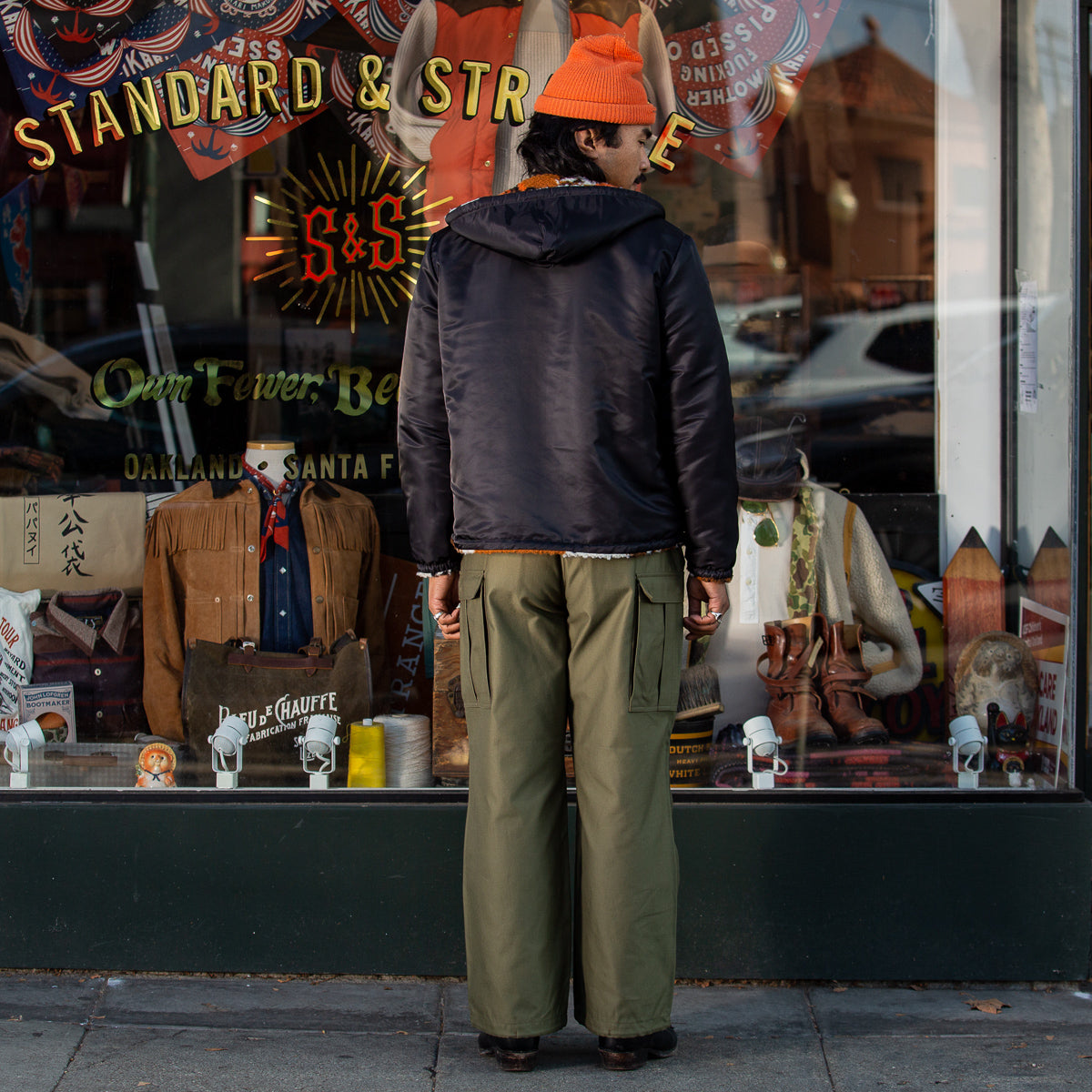 The Real McCoy's Trousers, Men's, Field, M-65 - Olive - Standard & Strange
