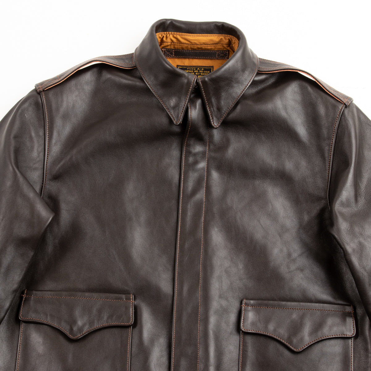 The Real McCoy's Type A-2 REAL MCCOY MFG. Co. (Model 220) - Seal Brown - Standard & Strange