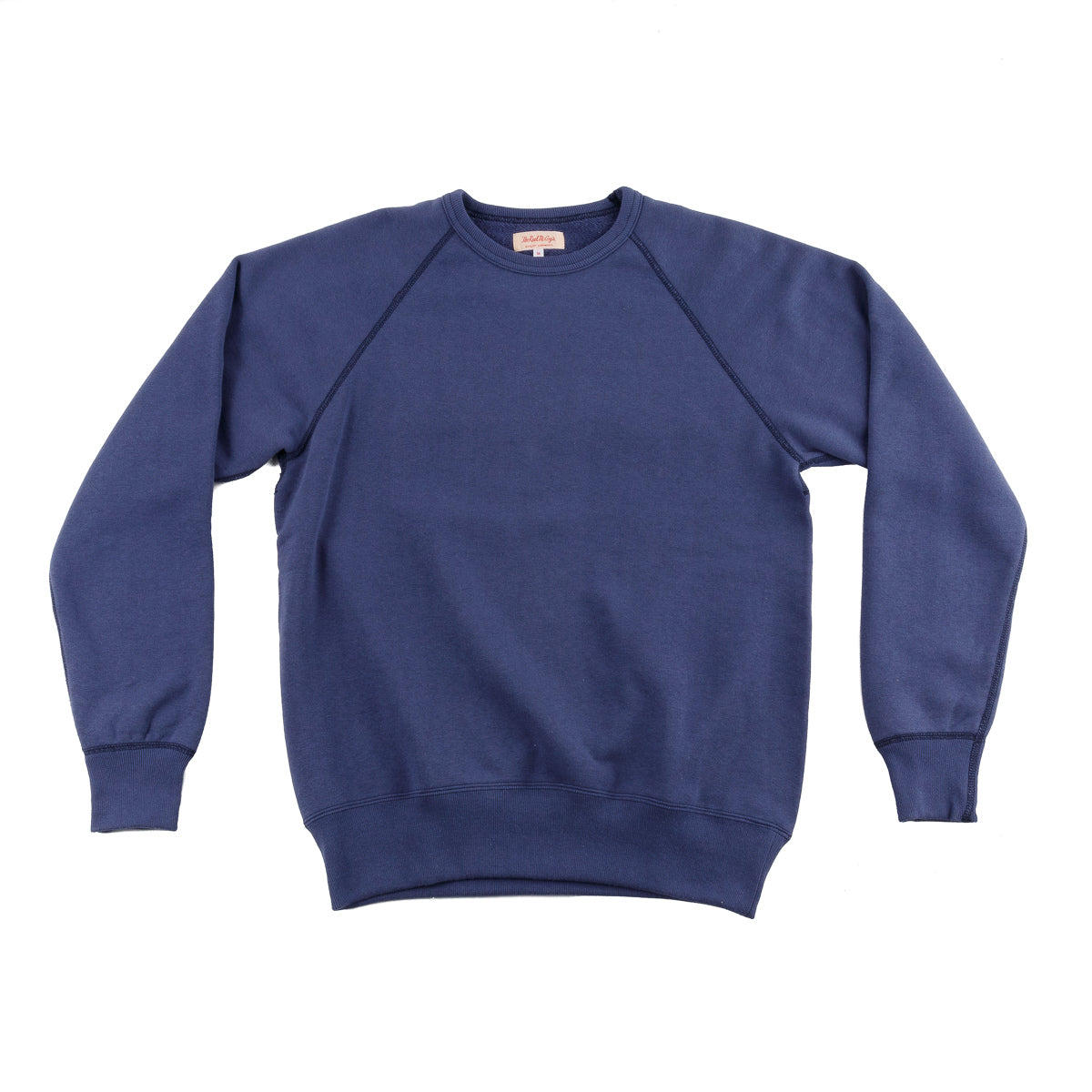The Real McCoy's 9oz Loopwheel Raglan Sleeve Sweatshirt - MQ Navy - Standard & Strange