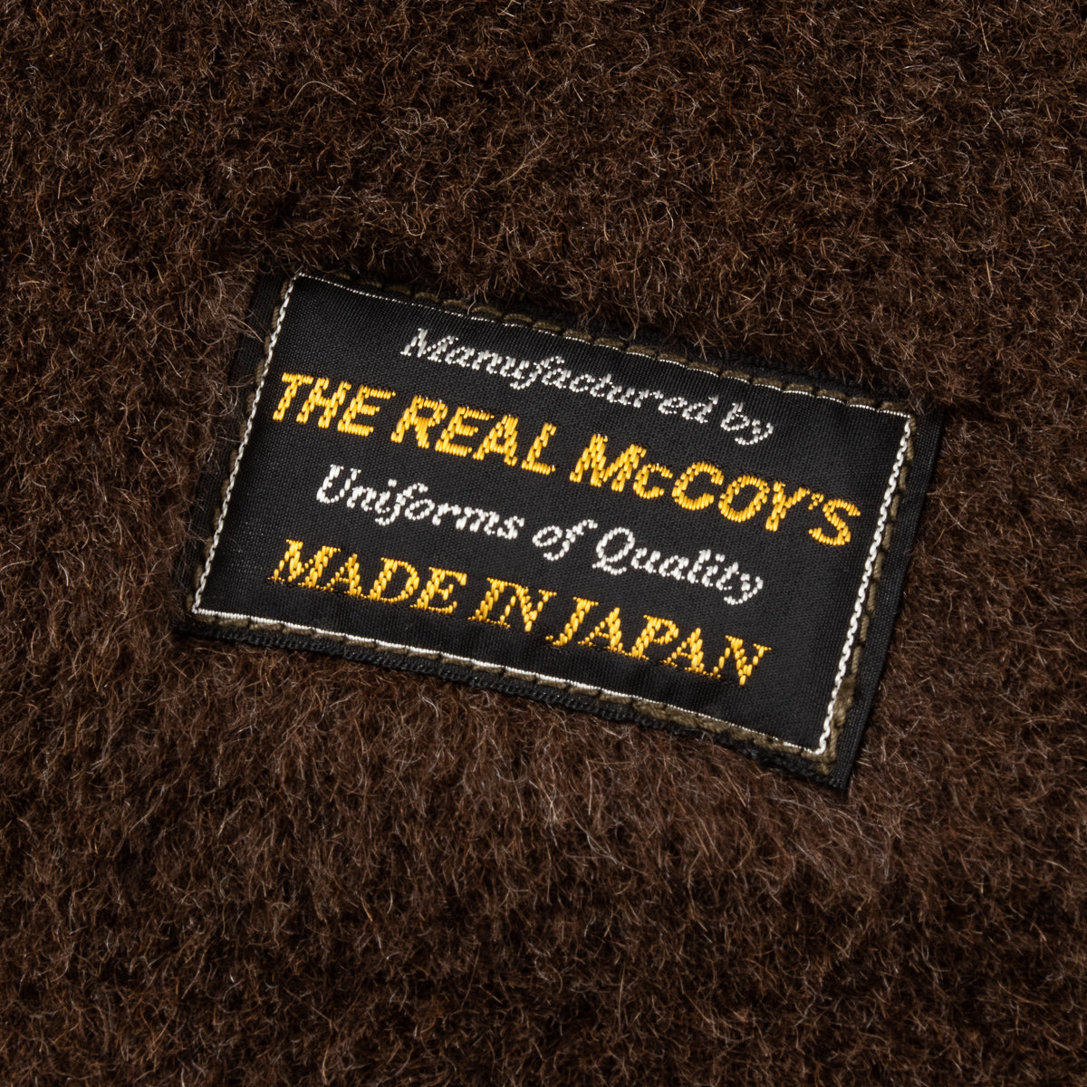 The Real McCoy's Vest, Alpaca, Pile-Lined - Khaki - Standard & Strange