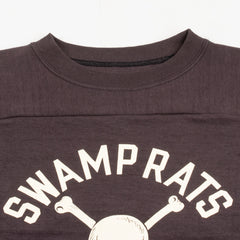 Warehouse Three Quarter Football Shirt / Swamp Rats - Black - Standard & Strange