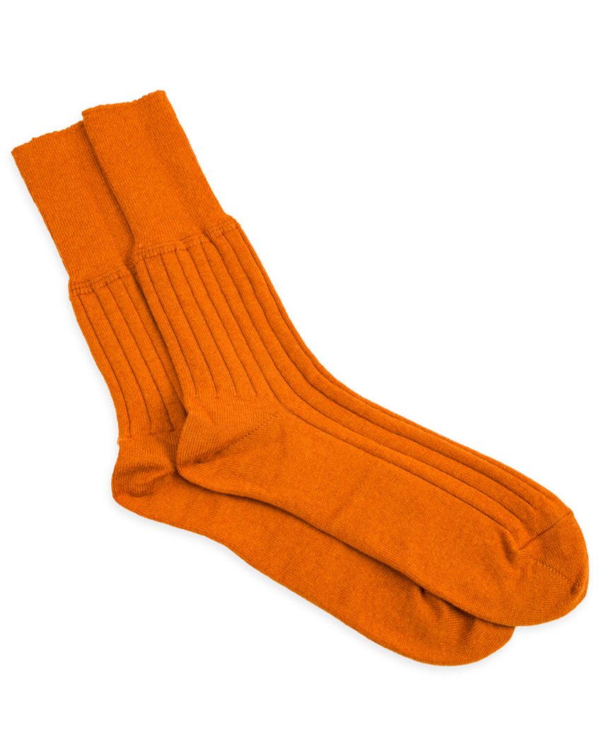 Olde Homesteader & Daughter Cashmere Rib Socks - Sunset - Standard & Strange