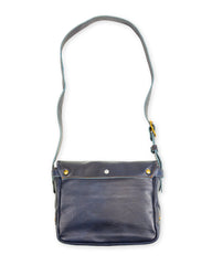 Y'2 Leather Small Mail Bag - Indigo Horse (BG-10-S) - Standard & Strange