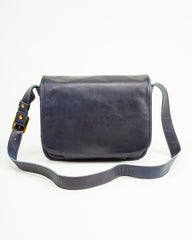 Y'2 Leather Small Mail Bag - Indigo Horse (BG-10-S) - Standard & Strange