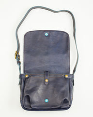 Y'2 Leather Small Mail Bag - Indigo Horse (BG-10-S) - Standard & Strange