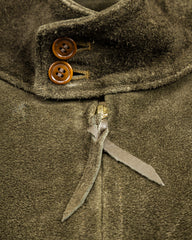 Y'2 Leather Steer Suede Swing Top Jacket - Olive (TB-148) - Standard & Strange