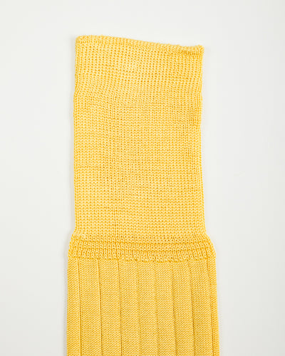 Olde H & Daughter Silk Rib Socks - Citron - Standard & Strange