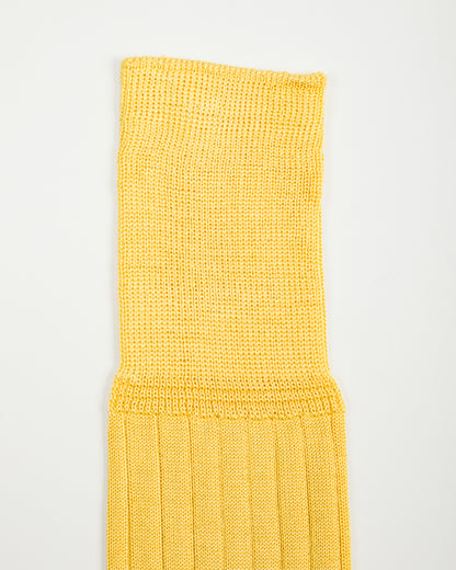 Olde Homesteader & Daughter Silk Rib Socks - Citron - Standard & Strange