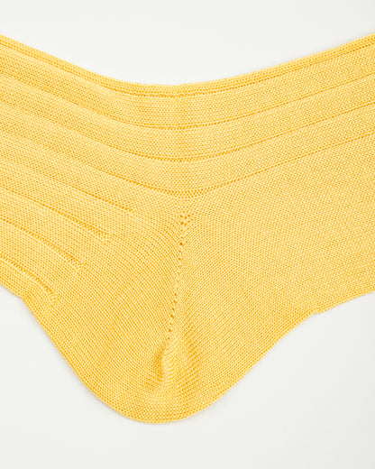 Olde Homesteader & Daughter Silk Rib Socks - Citron - Standard & Strange