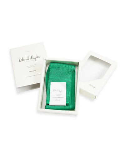 Olde H & Daughter Silk Rib Socks - Teal - Standard & Strange