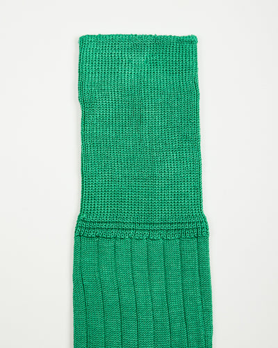 Olde H & Daughter Silk Rib Socks - Teal - Standard & Strange