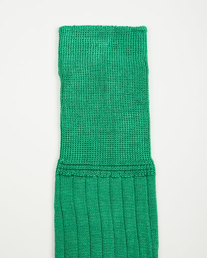 Olde H & Daughter Silk Rib Socks - Teal - Standard & Strange