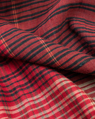 11.11 Check Jamdani Top - Red/Multi - Standard & Strange