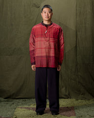 11.11 Check Jamdani Top - Red/Multi - Standard & Strange