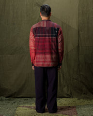 11.11 Check Jamdani Top - Red/Multi - Standard & Strange