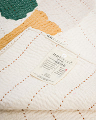 11.11 Ecru Kantha Quilt - Throw - Standard & Strange