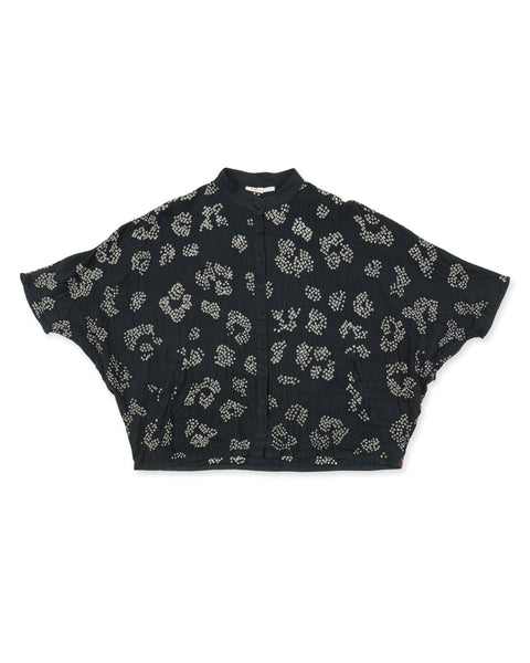 11.11 Fine Cotton Bandhani Shirt - Black Medium - Standard & Strange