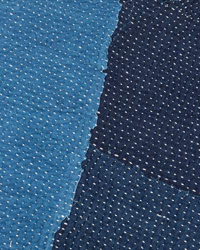 11.11 Indigo Kantha Quilt - Queen - Standard & Strange