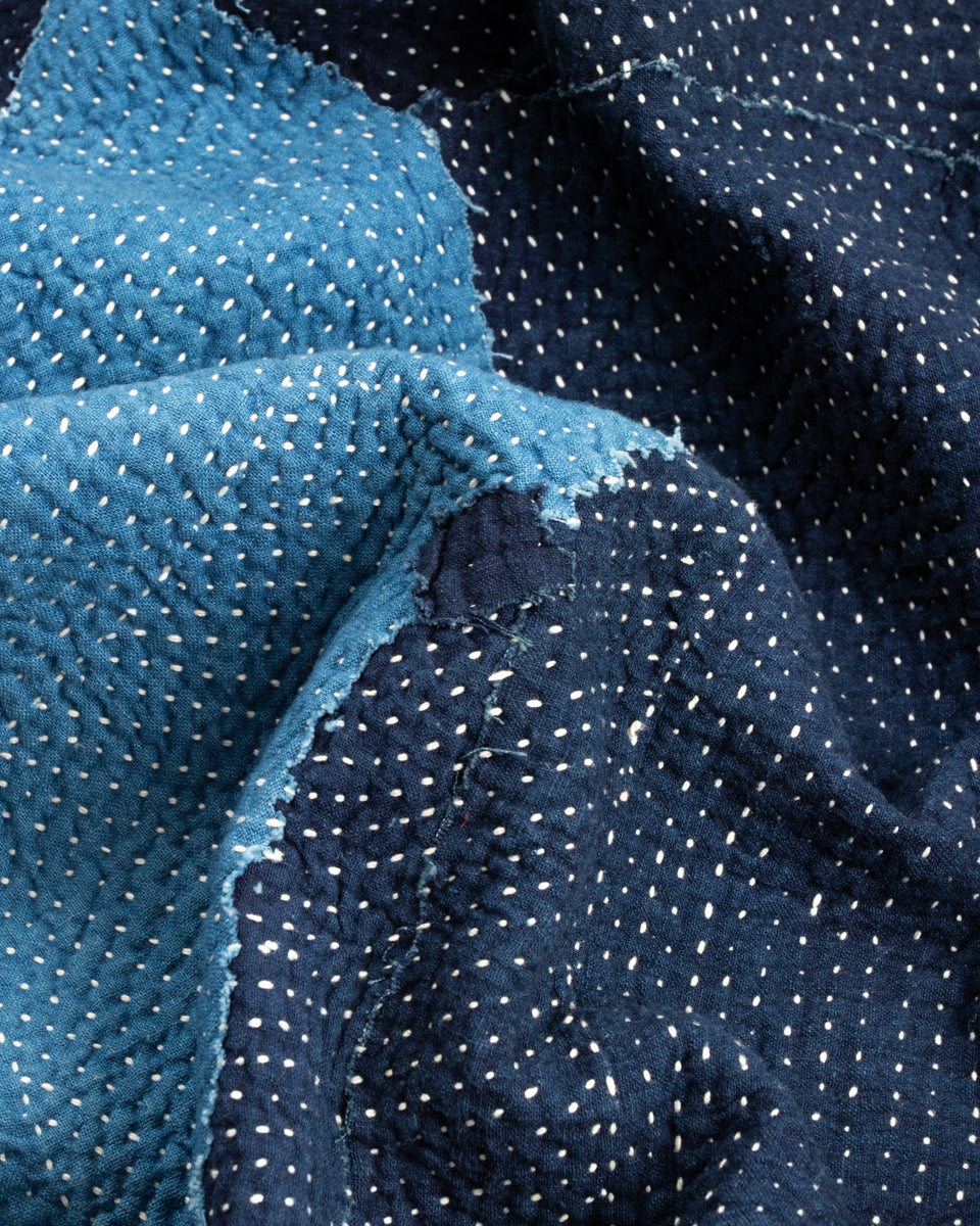 11.11 Indigo Kantha Quilt - Queen - Standard & Strange