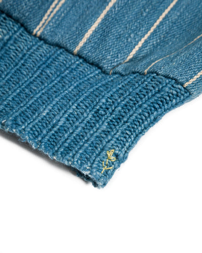 11.11 Nick Bomber - Yarn Dyed Stripe Turquoise Denim - Standard & Strange