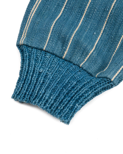 11.11 Nick Bomber - Yarn Dyed Stripe Turquoise Denim - Standard & Strange