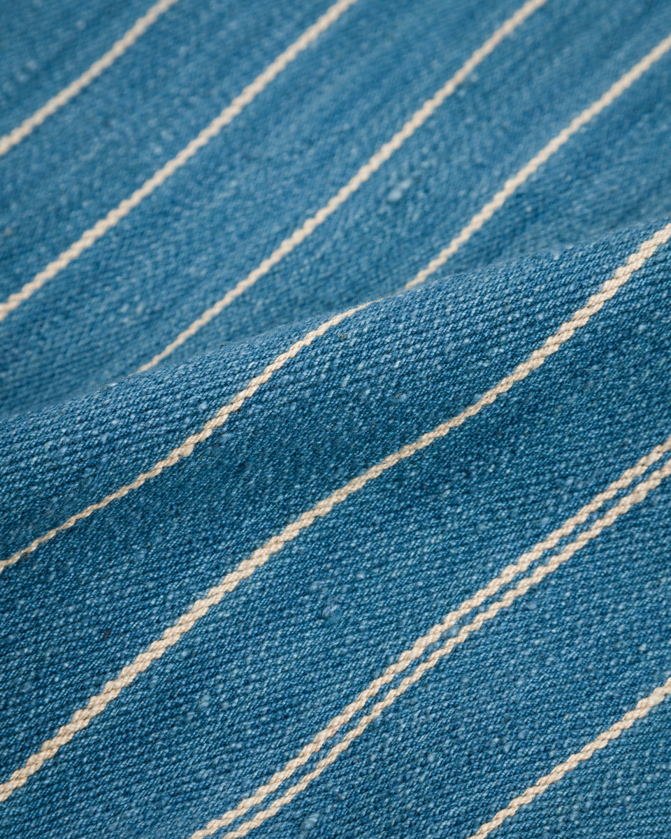 11.11 Nick Bomber - Yarn Dyed Stripe Turquoise Denim - Standard & Strange