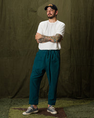 11.11 Tailored Pant - Turquoise Cotton - Standard & Strange