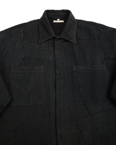 11.11 V Boy Shirt - Black Patchwork - Standard & Strange