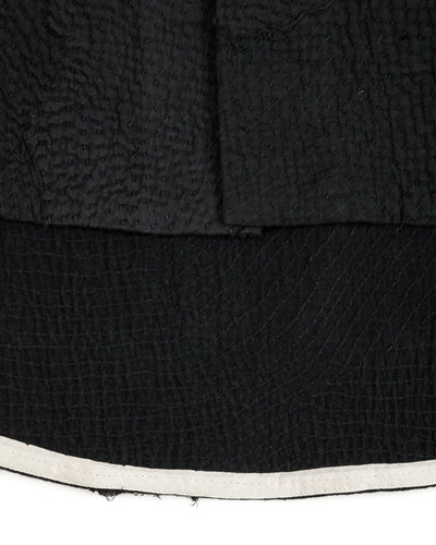 11.11 V Boy Shirt - Black Patchwork - Standard & Strange