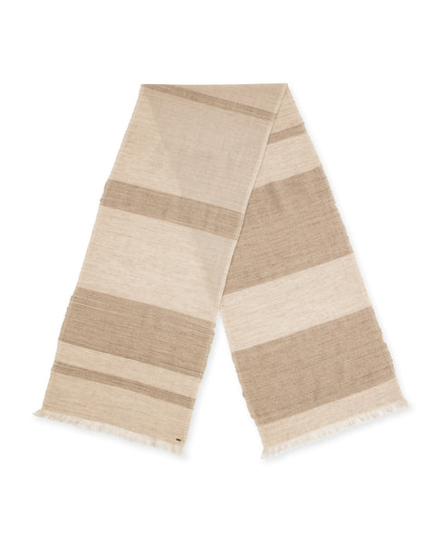 11.11 Hand Woven Cashmere Scarf - Undyed Beige - Standard & Strange