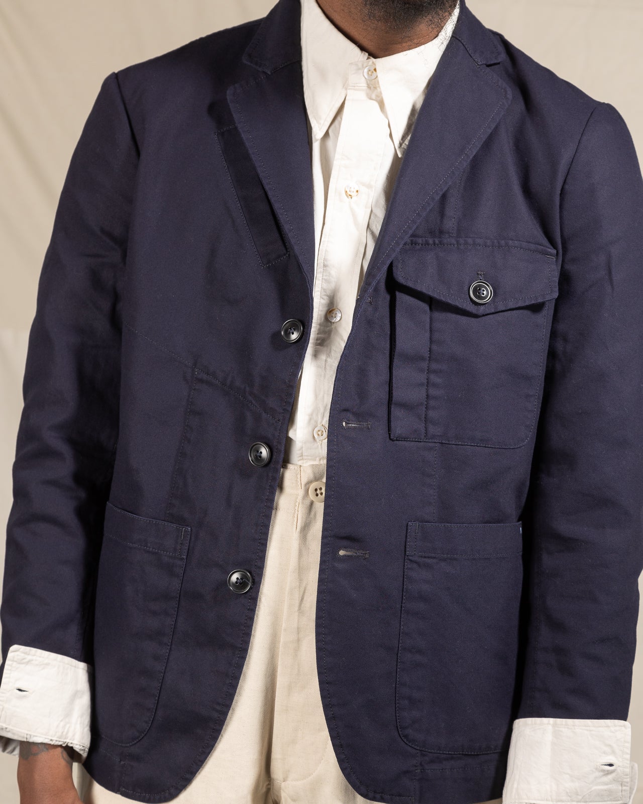 1st PAT-RN Greenwich Jacket - Dark Blue Oxford - Standard & Strange