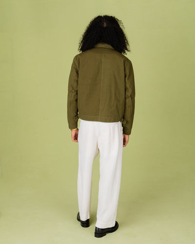 Hansen Bobby Wide Pleated Trousers - Off White Gauze - Standard & Strange