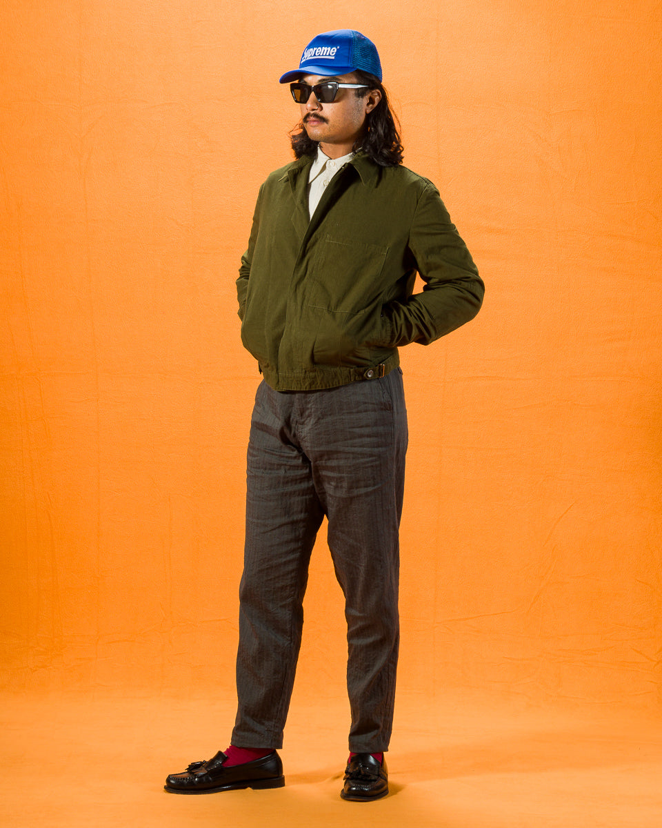 1st PAT-RN Camden Jacket - Olive Slub - Standard & Strange