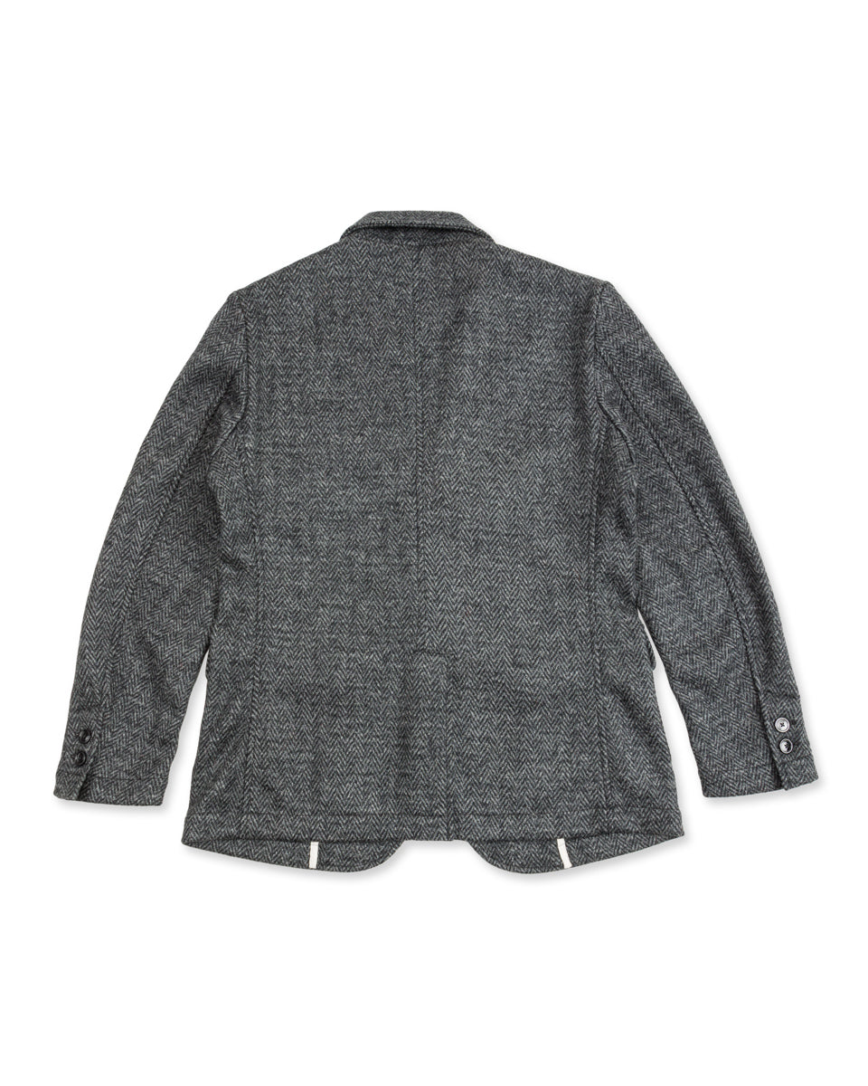 1st PAT-RN Evans Jacket - Grey Wool Herringbone - Standard & Strange