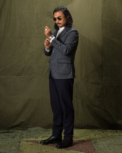 1st PAT-RN Evans Jacket - Grey Wool Herringbone - Standard & Strange
