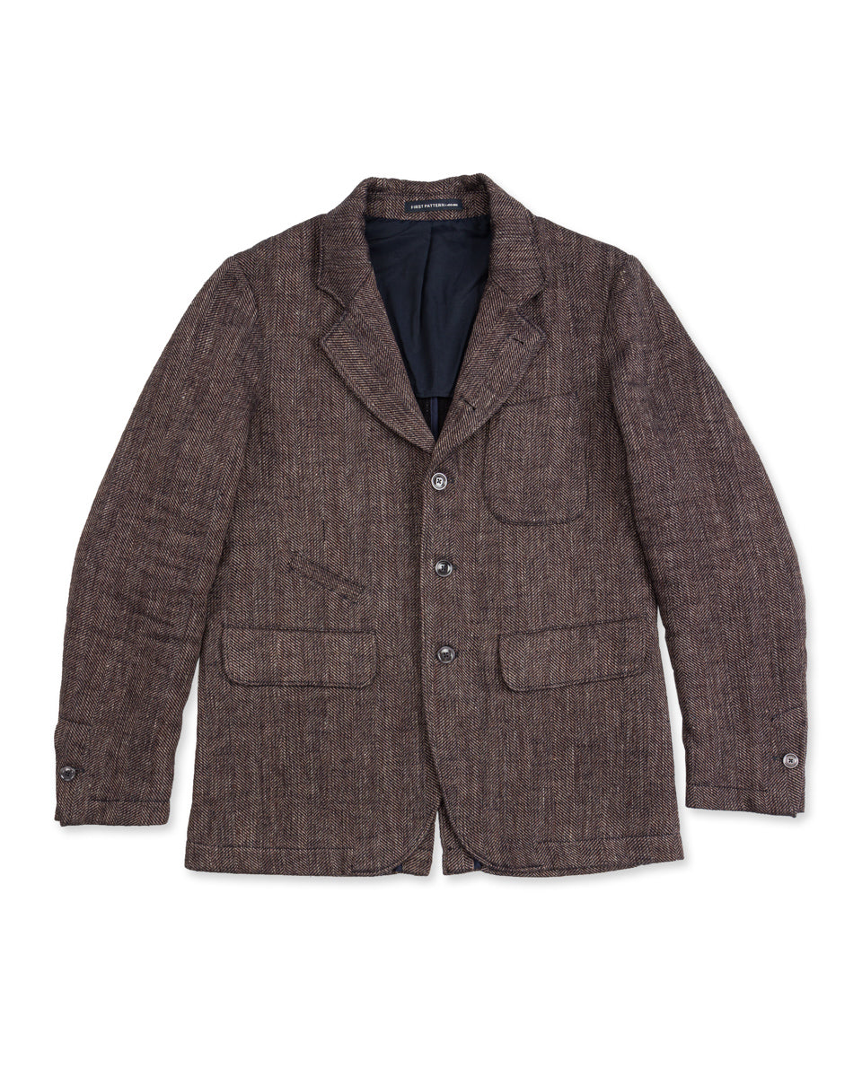 1st PAT-RN Horloger Jacket - Melange Brown Herringbone - Standard & Strange