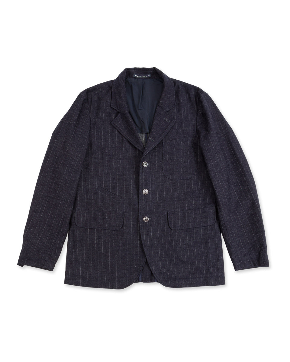 1st PATRN Horloger Jacket Navy/Grey Pinstripe Standard & Strange