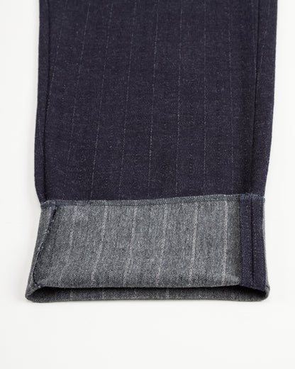 1st PAT-RN Logan Trousers - Navy/Grey Pinstripes - Standard & Strange