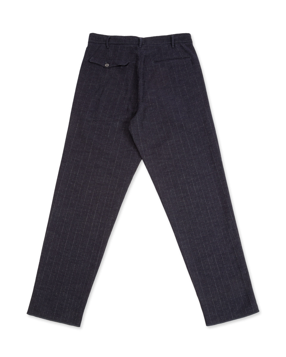 1st PAT-RN Logan Trousers - Navy/Grey Pinstripes - Standard & Strange