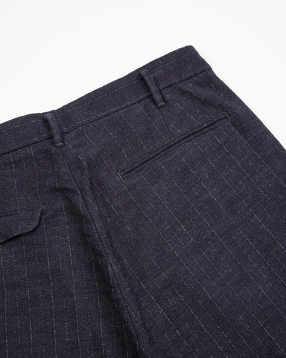 1st PAT-RN Logan Trousers - Navy/Grey Pinstripes - Standard & Strange