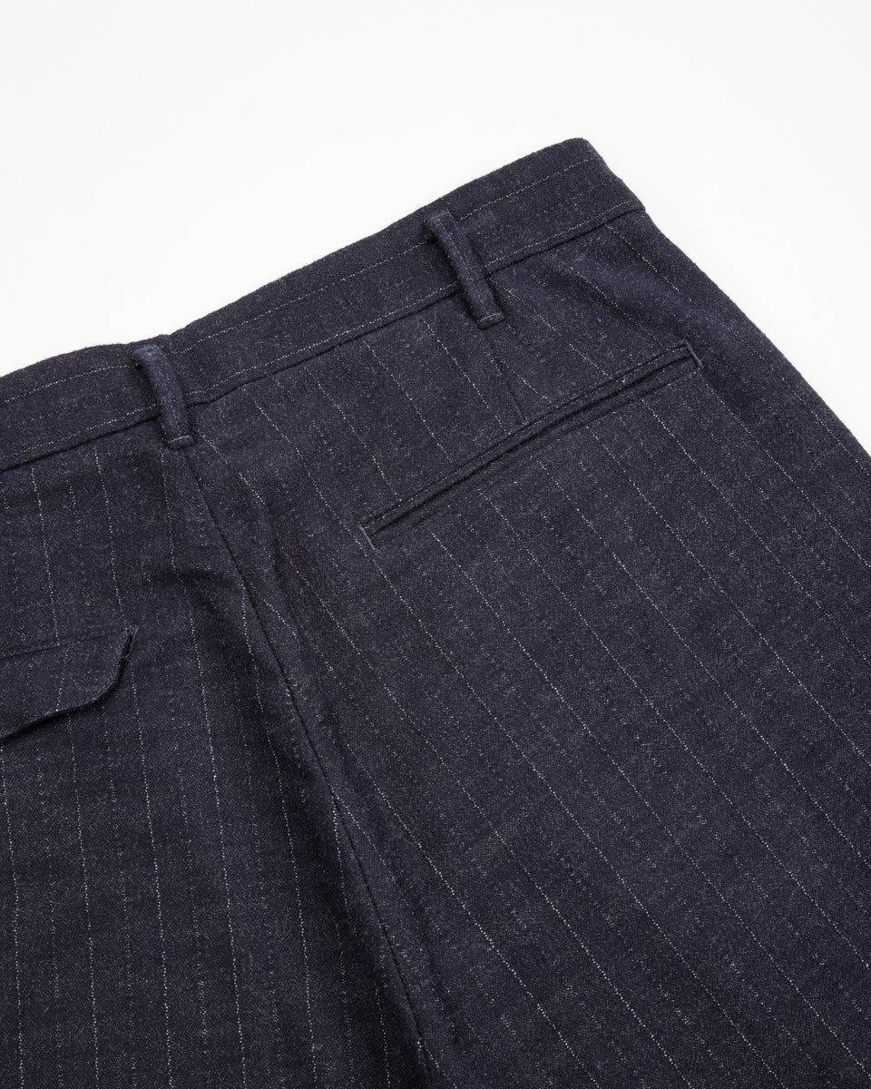 1st PAT-RN Logan Trousers - Navy/Grey Pinstripes - Standard & Strange