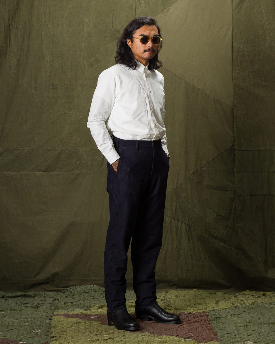 1st PAT-RN Logan Trousers - Navy/Grey Pinstripes - Standard & Strange