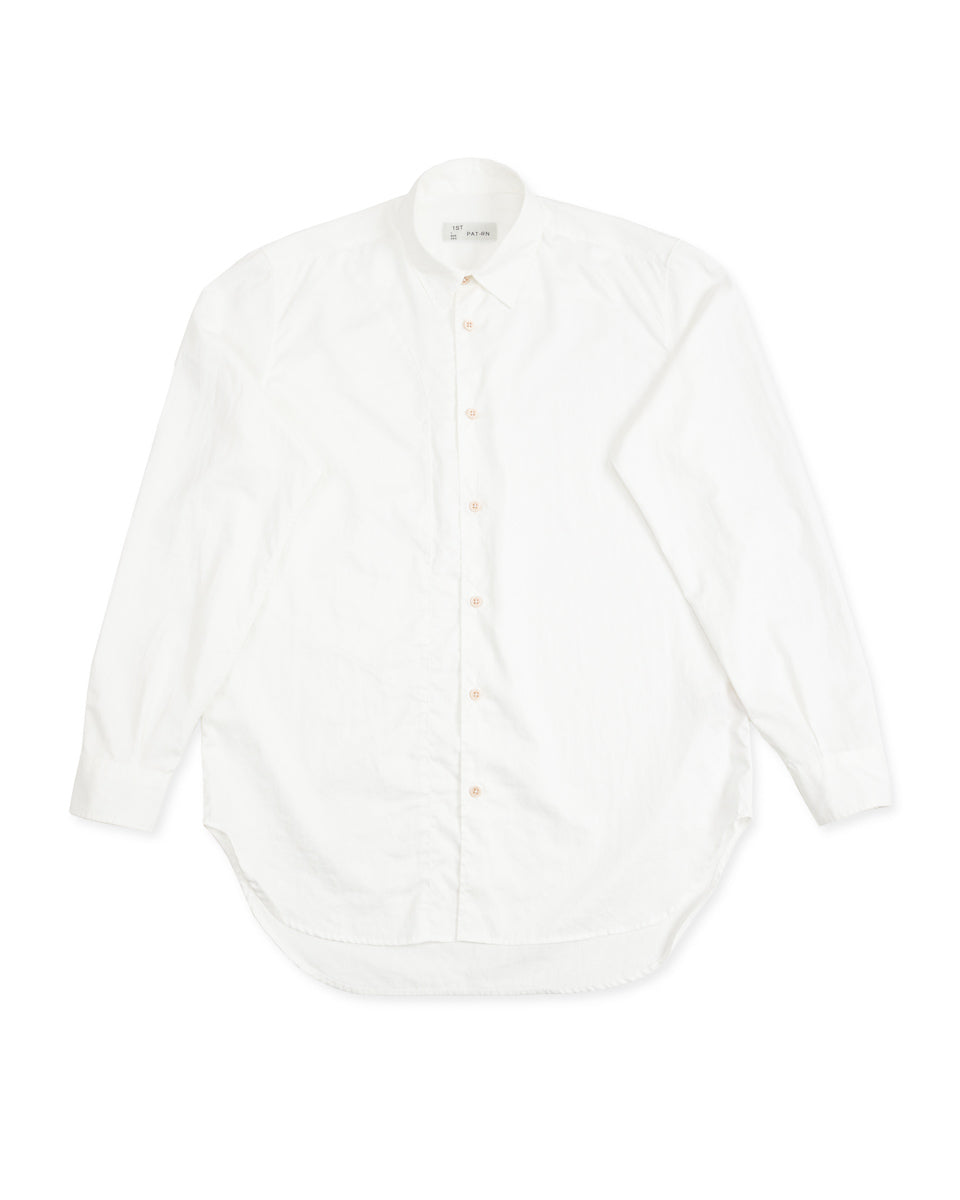 1st PAT-RN Tipo 4 Tailored Shirt - Natural White Sateen - Standard & Strange