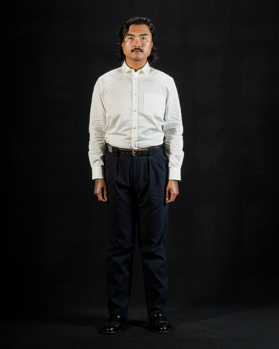 1st PAT-RN Boston Shirt - White Pelleovo - Standard & Strange