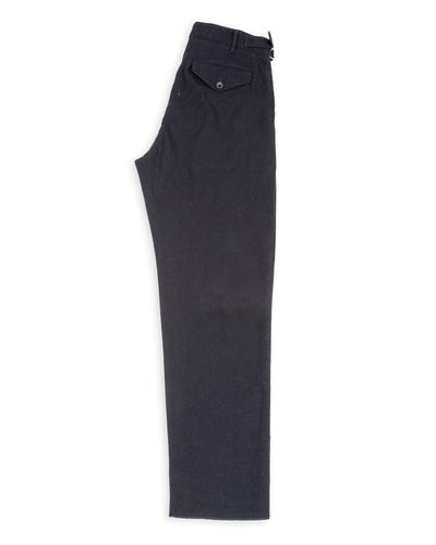 1st PAT-RN Georg Trousers - Dark Blue Pinpoint Cotton/Linen - Standard & Strange